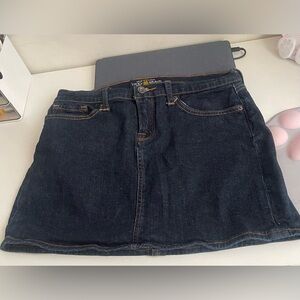 Lucky Brand Women's Dark Blue Denim Skirt